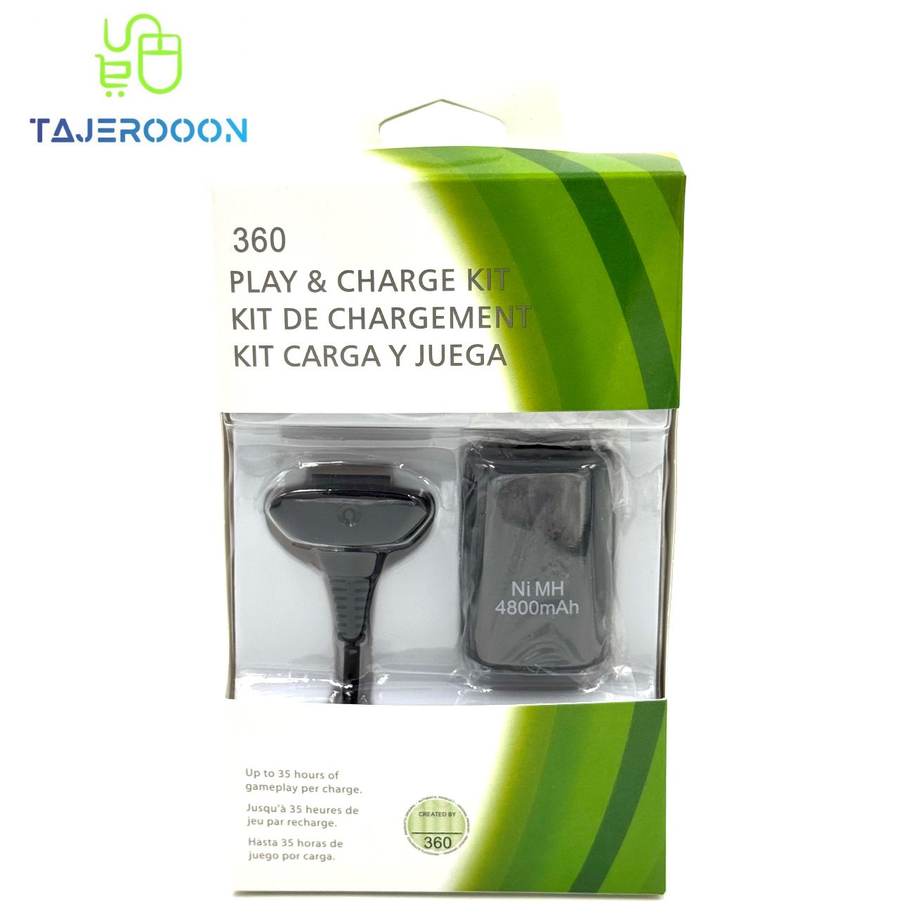 کیت شارژ Xbox 360 مدل Play & Charge